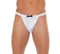 Rimba String Drôle avec Nœud pour Homme Noir/Blanc Taille Unique