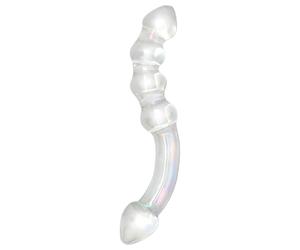 Rimba Xena - double godemichet en verre - transparent