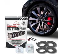 Rimblades Original Protection Jantes Voiture en Alliage Graphite - Compatible avec des Jante Jusqu’à 24” x 4 | Pour Jantes à Bord Courbé/Rond | 9 Couleurs | Installation Faire Soi-Même