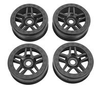 Rimes de roues de moyeu hexagonal 4 pcs plastique noir durable durable légèrement hautes performances RC Wheel Hubs pour Traxxas Slash 2wd 4wd 1/10 Échelle télécommandée Véhicules