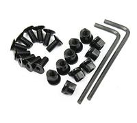 RimFly VIS MLOK Set 10 unités + 10 écrous llen Kit KeyMod et boulons T-UTS pour Airsoft et Accessoires de Fusil Rail Picatinny et Weaver Armes Tactiques Lunette de visée de Chasse
