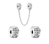 Rimgoris Breloque en argent sterling 925 pour femme, bracelet, collier, piercing en forme de cœur, flèche famille pour toujours brillant, symbole éternel, serrure et n forme de cœur, I LOVE YOU