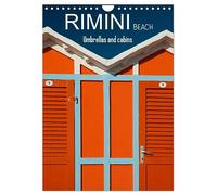 Rimini beach Umbrellas and cabins (Wall Calendar 2026 DIN A4 portrait), CALVENDO 12 Month Wall Calendar: The colors of the Rimini beach