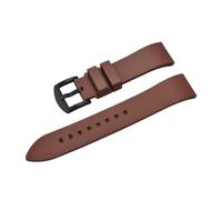 Rimmean 1 pièce Bracelet de montre classique en caoutchouc fluoré FKM avec système dégagement rapide, 18-19-20-21 mm, compatible toutes les marques bracelets plongée(Brown Black,19mm)