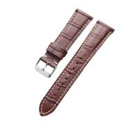 Rimmean Bracelet de Montre en Cuir Vachette, Boucle ardillon Acier, Disponible 13 mm, 15, 16, 18, 19, 20, 21 et 22(DeepBrown,13mm)