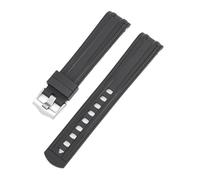Rimmean Bracelet de Montre Souple 20 mm for Moonswatch (1 pièce)(Black)