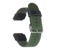 Rimmean Bracelet de montre unisexe en toile, 1 pièce, compatible avec les modèles AE1200wh, 1300, SGW-300H, 400, 500, F91W, F84 et AEQ-110W. sport 18 mm(Green)