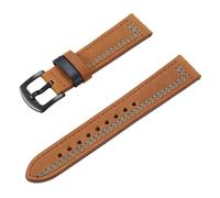 Rimmean Bracelet de montre vintage en cuir véritable, 1 pièce, 22 mm ou 20, for femme et homme, vachette(Philip 10,22mm)