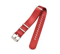 Rimmean Bracelet en Toile for Montre de plongée Homme, Compatible avec Les Ceintures sécurité 18/20/22/24 mm (1 pièce)(Red,22mm)