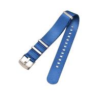 Rimmean Bracelet en Toile for Montre de plongée Homme, Compatible avec Les Ceintures sécurité 18/20/22/24 mm (1 pièce)(Light Blue,24mm)