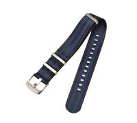 Rimmean Bracelet en Toile for Montre de plongée Homme, Compatible avec Les Ceintures sécurité 18/20/22/24 mm (1 pièce)(Black Blue,22mm)