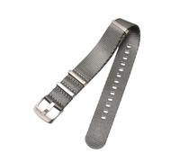 Rimmean Bracelet en Toile for Montre de plongée Homme, Compatible avec Les Ceintures sécurité 18/20/22/24 mm (1 pièce)(Grey,20mm)