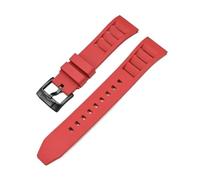 Rimmean Bracelet FKM 22/24 mm for montre Release Fluoro (compatible Swatch X MoonSwatch) - 1 pièce(Red02,22mm)