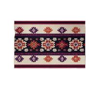 Rimmean Paillasson De Style Rétro Américain, 1 Pièce, Tapis D'entrée Doux Et Antidérapant, Imprimé Géométrique Ethnique, Décoration Maison, Protection Sol(1,40x60cm)