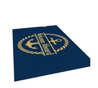 Rimmean Tapis De Bienvenue À Bord, 1 Pièce, for Salon, Chambre Coucher, Décoration Maison Côtière Nautique, Sol Antidérapant Et Lavable(120x160cm)
