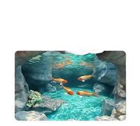 Rimmean Tapis De Poisson 3D Lavable en Machine, 1 Pièce, Thème Aquatique, for Salon, Chambre À Coucher, Décoration Maison, Toutes Saisons(1,80x120cm)