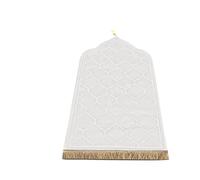 Rimmean Tapis De Prière Couleur Unie, 1 Pièce, avec Base Rembourrée Douce Et Glands, Paillasson for Chambre À Coucher, Décoration Salon Maison(FLR1)