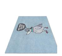 Rimmean Tapis De Sol Bleu Colombe, 1 Pièce, Paillasson Bienvenue for Cuisine Extérieure, Chambre À Coucher, Salon, Maison(50X80CM (1.6X2.6FT)
