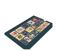 Rimmean Tapis De Zone Tampon Végétal, 1 Pièce, Design Rétro, Décoration Maison, Sol Doux Et Antidérapant for Chambre d'enfants, Salon À Coucher(4,120x160cm)