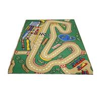 Rimmean Tapis Décoratif Éducatif for Enfants, Petite Carte du Monde, Aventure, Design De Ballons Animaux Amusants, 1 Pièce(3,40X60cm)