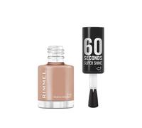 Rimmel 60 Seconds Super Shine Vernis à ongles, 110 Peach Nougat, Vernis à séchage rapide, Couleur vive, Longue tenue, 8 ml