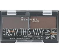 Rimmel Brow This Way Kit de sculpture des sourcils 002 Mid Brown