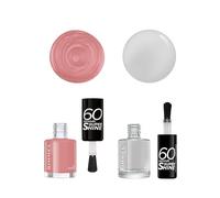 Rimmel, Coffret Duo Vernis : Séchage 60s, Couleur Ultra Brillante, Tenue 10 Jours, Anti-Choc & Anti-Ternissement