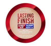 Rimmel Lasting Finish, 002 Pearl, Fond de Teint Compact, Fini Flouté, Fini Mat, Couvrance Totale, SPF20, Formule Vegan, 7g