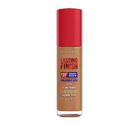 Rimmel Lasting Finish Fond de teint 35 heures 420 caramel chaud, couverture complète, hydratant, SPF20, acide hyaluronique, vitamine E, 2 % de niacinamide, tenue toute la journée, végétalien, sans