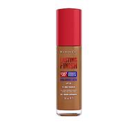Rimmel Lasting Finish Fond de teint 35 heures 507 Cannelle chaude, couverture complète, hydratant, SPF20, acide hyaluronique, vitamine E, 2 % de niacinamide, tenue toute la journée, végétalien, sans