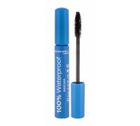 Rimmel London 8ml 100% Waterproof, 001 Noir Noir, Mascara