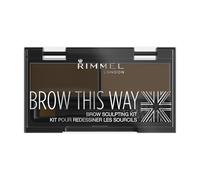 Rimmel London – Kit sourcils Brow This Way – Poudre et cire – 003 Brun Foncé