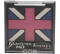 Rimmel London Glamour'Yeux HD Quad Yeux Ombre - 008 Vrai Union Jack, 2.6ml (2.5