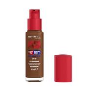 Rimmel London Lasting Finish 35 Hour, 607 Mahogany, fond de teint, longue tenue, hydratant, formule vegan, couvrance totale, 30 ml