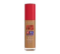 Rimmel London Lasting Finish jusqu'à 35h, 410 Latte, fond de teint, longue tenue, hydratant, formule vegan, couvrance totale, 30 ml