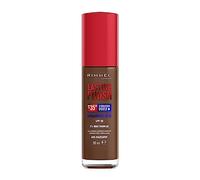 Rimmel London Lasting Finish jusqu'à 35h, 605 Hazelnut, fond de teint, longue tenue, hydratant, formule vegan, couvrance totale, 30 ml