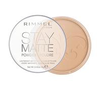 Rimmel London Poudre compacte matifiante Stay Matte - Légère, absorbe le sébum, fini lisse