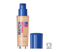 Rimmel London Match Perfection 24HR SPF20 Foundation Fond de teint liquide pour un visage unifié et éclairci 081 Fair Ivory 30 ml
