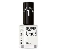 Rimmel London Vernis à Ongles Kate Super Gel 001 Basic B - Blanc, manucure gel sans UV