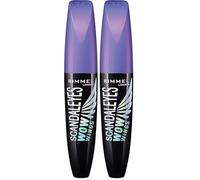 Rimmel - Mascara Scandal'eyes Wow Wings - Volume extrême - Longue Tenue - 003 Extreme Black - 12ml (Lot de 2)