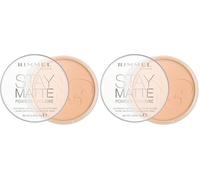 Rimmel Stay Matte Poudre Compacte-Champagne/beige chaud (Lot de 2)