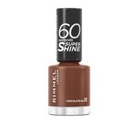 Rimmel, Vernis à Ongles 60S Seconds Super Shine, 140 Chocolate eclipse, Couleur Ultra Brillante, Anti-Choc, Anti-Ternissement, Séchage Rapide, Longue Tenue 8 ml