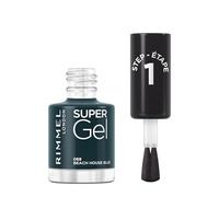 Rimmel, Vernis à Ongles Super Gel, 068 Beach house blue, Vernis Gel, Résultat Professionnel, Longue Tenue, Sèche comme un Vernis Classique, 12 ml