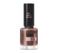 Rimmel Wonder'Bond Care+Color Vernis à ongles, Restaure les ongles, Enrichi en biotine et en kératine vegan, Modulable, 12 ml, 007 CAPUCCINO