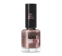 Rimmel Wonder'Bond Care+Color Vernis à ongles, Restaure les ongles, Enrichi en biotine et en kératine vegan, Modulable, 12 ml, 006 CHAI TREAT