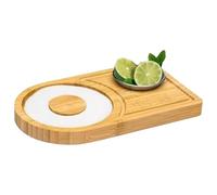 Rimmer à sel - Rimmer en verre pour cocktails, plateau à sucre en bois, bord à margarita, accessoire d'assaisonnement au citron vert pour bar à domicile en bois, outils de boisson pour boîtes de nuit,