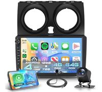 Rimoody 4G+64G Android Autoradio pour Nissan Qashqai J10 2006-2016 Sans Fil Carplay Android Auto, 9 Pouces Incell Écran Radio avec GPS Navi WiFi Bluetooth Mirror Link FM/RDS EQ/USB/SWC Caméra de Recul
