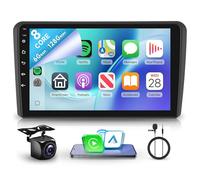 Rimoody 6G+128G 8 Core Android Autoradio pour Audi A3 S3 RS3 8P 8VS 8PA 2003-2012, 9" écran Tactile Autoradio avec Carplay sans Fil Android Auto Mirror Link Bluetooth FM/RDS/EQ WiFi GPS Caméra Recul
