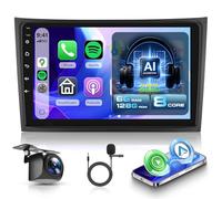 Rimoody 6G+128G 8 Cœurs Autoradio Android pour Volvo XC90 2004-2013 Carplay Android Auto sans Fil, 10'' écran Tactile Microphone IA avec Réduction du Bruit FM/RDS/EQ/DSP WiFi GPS Commandes au Volant