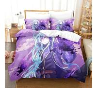 Rimuru Tempest Tensei Shitara Slime Datta Ken Parure De Lit Housse De Couette Taie D'oreiller Couette King Queen Size